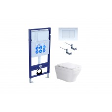 Комплект инсталляции с подвесным унитазом AQUATEK с сиденьем и кнопкой SET AQUATEK АМАДЕО cm-009 4в1 Комплект инсталляции с подвесным унитазом AQUATEK с сиденьем и кнопкой SET AQUATEK АМАДЕО cm-009 4в1